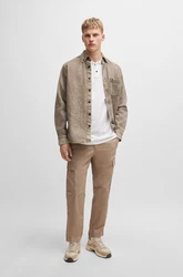 BOSS Shirt 'Prime' Creme/Weiß/Grau/Hellblau/Dunkelblau