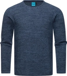 Strickpullover Knitson stylischer Herren Sweatpullover mit Rippbndchen