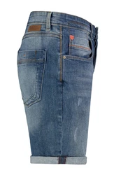 SUBLEVEL Bermudas Herren Jeans Short Blau/Hellblau/Pastell/Dunkelblau