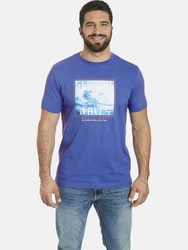 Jan Vanderstorm T-Shirt GERFRIED Hellblau/Blau/Dunkelblau