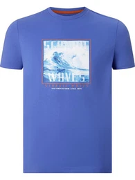 T-Shirt GERFRIED mit Wellen-Print