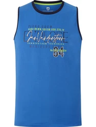 Jan Vanderstorm Muskelshirt FRODEWIN mit Brustprint Blau