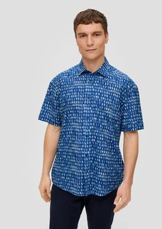 s.Oliver Kurzarmhemd Blau s.Oliver Kurzarmhemd Blau