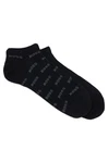 BOSS Freizeitsocken 2P AS Allover CC mit Logostickereien dunkelgrau/schwarz