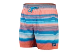 Speedo Badeshorts Placement Leisure Watershort Mischfarben/Rosa/Orange