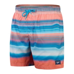 Speedo Badeshorts Placement Leisure Watershort Mischfarben/Rosa/Orange