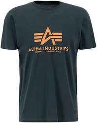 ALPHA INDUSTRIES T-Shirt Hellblau/Dunkelgrün/Dunkelblau/Blau