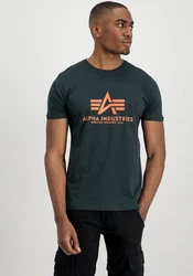 ALPHA INDUSTRIES T-Shirt Hellblau/Dunkelgrün/Dunkelblau/Blau