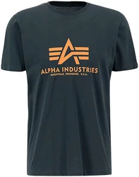ALPHA INDUSTRIES T-Shirt Hellblau/Dunkelgrün/Dunkelblau/Blau