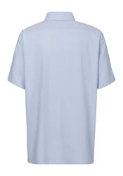 OLYMP Kurzarmhemd Luxor 24/Seven Modern Fit Blau/Hellblau/Dunkelblau
