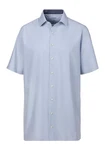 OLYMP Kurzarmhemd Luxor 24/Seven Modern Fit Blau/Hellblau/Dunkelblau