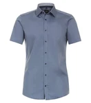 VENTI Businesshemd Kurzarm uni Blau/Grau/Dunkelblau/Hellblau