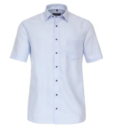 CASAMODA Businesshemd Kurzarm Hellblau/Blau