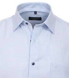 CASAMODA Businesshemd Kurzarm Hellblau/Blau