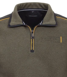 CASAMODA Sweatshirt uni Dunkelgrün/Khaki