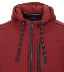 CASAMODA Sweatjacke mit Kapuze uni