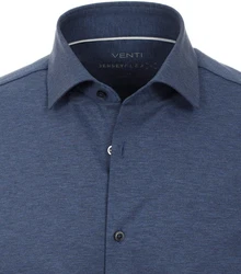 VENTI Businesshemd uni Dunkelblau/Blau/Hellblau