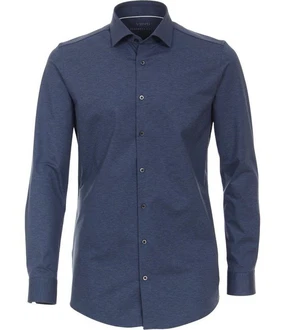 VENTI Businesshemd uni Dunkelblau/Blau/Hellblau