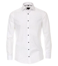 VENTI Businesshemd Uni Weiß/Creme