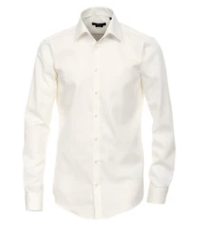 VENTI Businesshemd extra langer Arm Weiß/Creme/Beige