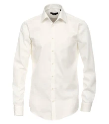 VENTI Businesshemd extra langer Arm Weiß/Creme/Beige