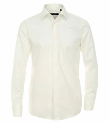 CASAMODA Businesshemd uni Creme/Weiß/Beige/Khaki/Gelb