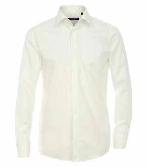 CASAMODA Businesshemd uni Creme/Weiß/Beige/Khaki/Gelb