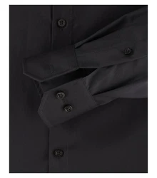 VENTI Businesshemd extra langer Arm Schwarz/Grau