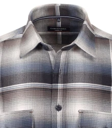 CASAMODA Hemd Kent Casual Fit Schwarz/Dunkelgrau/Blau/Hellblau/Dunkelblau/Grau