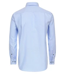 CASAMODA Businesshemd uni Hellblau/Dunkelblau/Blau