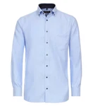CASAMODA Businesshemd uni Hellblau/Dunkelblau/Blau