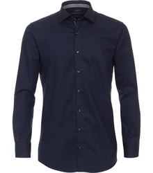 VENTI Businesshemd Hyperflex uni Dunkelblau