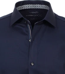 VENTI Businesshemd Hyperflex uni Dunkelblau