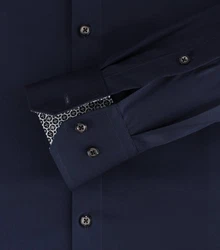 VENTI Businesshemd Hyperflex uni Dunkelblau