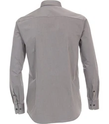 VENTI Businesshemd Hyperflex uni Grau/Hellgrau/Dunkelgrau/Braun