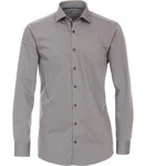VENTI Businesshemd Hyperflex uni Grau/Hellgrau/Dunkelgrau/Braun