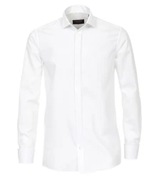 CASAMODA Businesshemd uni Weiß/Creme