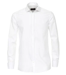 CASAMODA Businesshemd uni Weiß/Creme