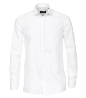 CASAMODA Businesshemd uni Weiß/Creme
