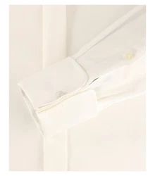 CASAMODA Langarmhemd Modern Klppchenkragen Weiß/Creme/Khaki