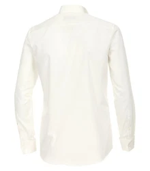 CASAMODA Langarmhemd Modern Klppchenkragen Weiß/Creme/Khaki