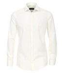 CASAMODA Langarmhemd Modern Klppchenkragen Weiß/Creme/Khaki