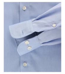 CASAMODA Langarmhemd Comfort Fit Dunkelblau/Hellblau/Blau