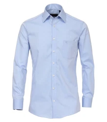 CASAMODA Langarmhemd Comfort Fit Dunkelblau/Hellblau/Blau