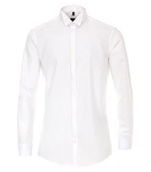 VENTI Businesshemd uni Weiß/Creme