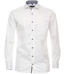 CASAMODA Businesshemd uni Creme/Weiß