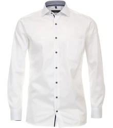 CASAMODA Businesshemd uni Creme/Weiß