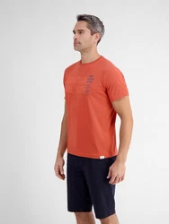 LERROS Herren T-Shirt mit Brust-Print 