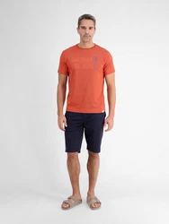 LERROS Herren T-Shirt mit Brust-Print 