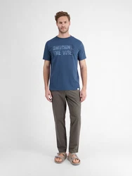 LERROS Herren T-Shirt mit Brust-Print 
